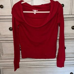 Leith red sweater from Nordstrom